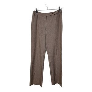 Ann Taylor stretch brown houndstooth plaid size 4 trousers